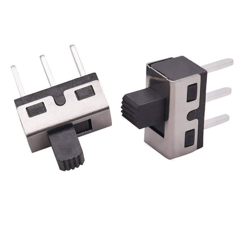 WOWOONE 20 Pcs 5mm High Knob Vertical Slide Switch 3 Pin 2 Position 1P2T SPDT Panel (Pack of 20) CYT1107 - Image 1
